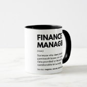 Finanzchef Funny Definition Tasse (VorderseiteRechts)
