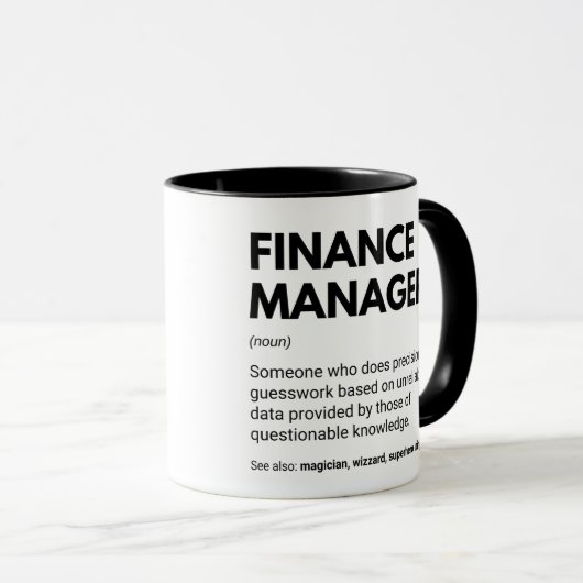 Finanzchef Funny Definition Tasse (VorderseiteRechts)