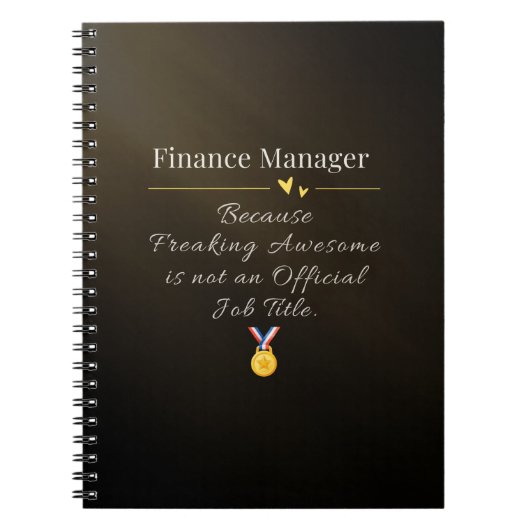 Finanzchef Notizblock (Vorderseite)