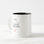Finanzchef Zweifarbige Tasse (Vorderseite Links)