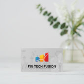 Finanzdiagramm | AI-Tech | Datenanalyse Visitenkarte (Stehend Vorderseite)