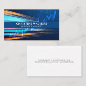 Finanzdiagramm | Aktiennummern | Dateninformation Visitenkarte (Vorne/Hinten)