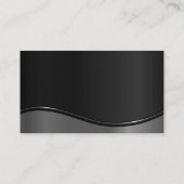 Finanzdiagramm-Bar | Metallwelle Visitenkarte (Rückseite)