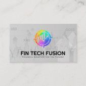 Finanzdiagramm | Eigenkapital und Rohstoffe Visitenkarte (Vorderseite)