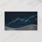 Finanzdiagramm | QR Code Business Card Visitenkarte (Rückseite)