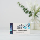 Finanzdiagramme | Bestände und Rechnungslegung Visitenkarte (Stehend Vorderseite)