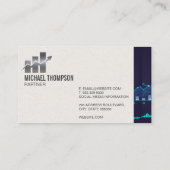 Finanzdiagramme | Bestände und Rechnungslegung Visitenkarte (Rückseite)