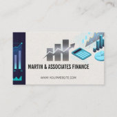 Finanzdiagramme | Bestände und Rechnungslegung Visitenkarte (Vorderseite)