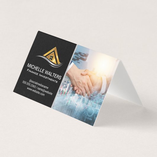 Finanzdiagramme | Eigenschaft | Hände schütteln (Vorderseite)