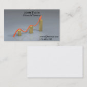Finanzdienstleistungen, Broker, Finanzplaner Visitenkarte (Vorne/Hinten)