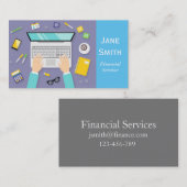 Finanzdienstleistungen, Broker, Finanzplaner Visitenkarte (Vorne/Hinten)