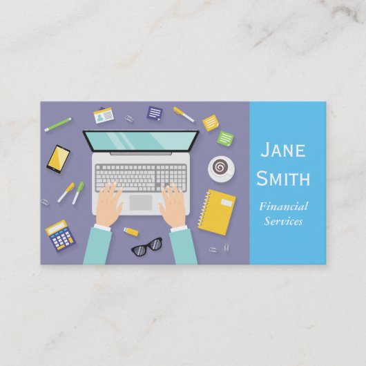 Finanzdienstleistungen, Broker, Finanzplaner Visitenkarte (Vorderseite)
