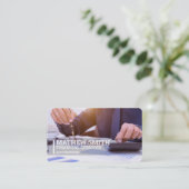 Finanzdienstleistungen Visitenkarte (Stehend Vorderseite)