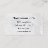 Finanzen/Bankwesen Visitenkarte (Rückseite)