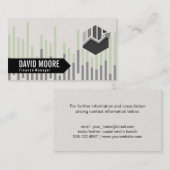 Finanzen | Diagramm-Symbol Visitenkarte (Vorne/Hinten)