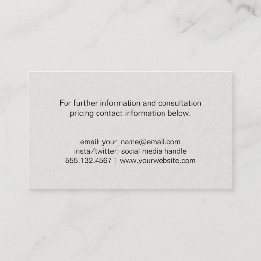 Finanzen | Diagramm-Symbol Visitenkarte (Rückseite)