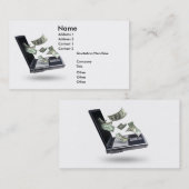 Finanzen, Geld Visitenkarte (Vorne/Hinten)