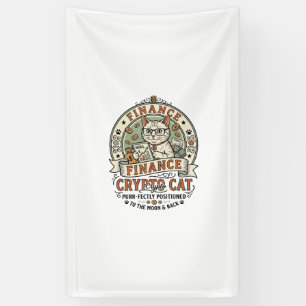 Finanzen Krypto Katze Finanzen Krypto Katze Vintag Banner