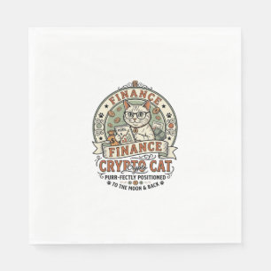 Finanzen Krypto Katze Finanzen Krypto Katze Vintag Serviette