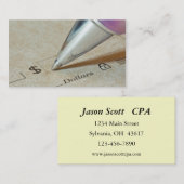 Finanzen Visitenkarte (Vorne/Hinten)