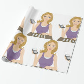 Finanzfrau Geschenkpapier (Ungerollt)