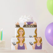 Finanzfrau Geschenkpapier