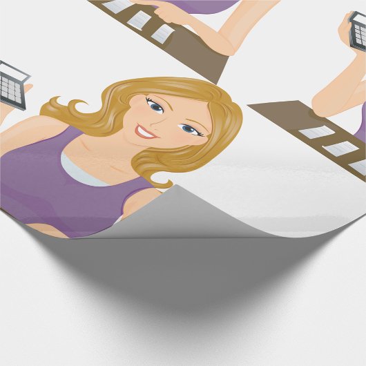 Finanzfrau Geschenkpapier