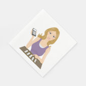 Finanzfrau Serviette (Ecke)