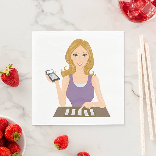 Finanzfrau Serviette