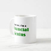 Finanzgenie Kaffeetasse (Vorderseite Links)