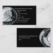 Finanzgeschäfts-Visitenkarte Visitenkarte (Vorne/Hinten)