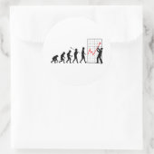 Finanzhändler Runder Aufkleber (Tasche)
