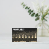 Finanzielle Bewertungen | Börsenanalyse Visitenkarte (Stehend Vorderseite)