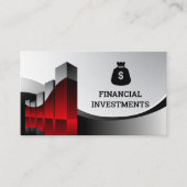 Finanzielle Darstellung | Geldbeutel Visitenkarte (Vorderseite)