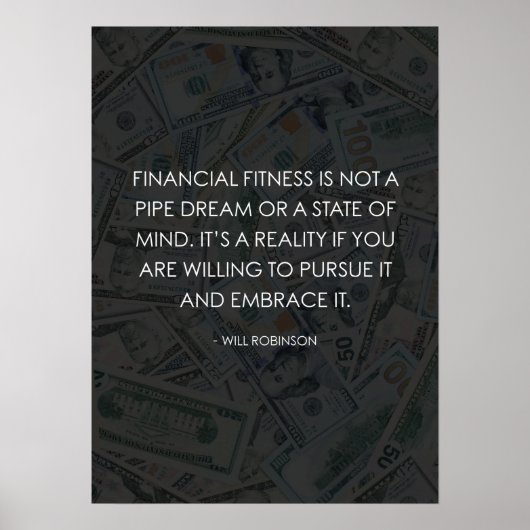 Finanzielle Fitness Poster (Vorne)