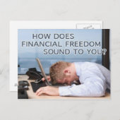 Finanzielle Freiheit - Postkarte (Vorne/Hinten)
