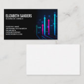 Finanzielle Pfeile Visitenkarte (Vorne/Hinten)