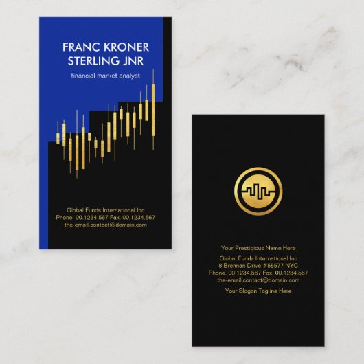 Finanzieller Berater für die Graph-Aktie von Creat Visitenkarte (Vorne/Hinten)