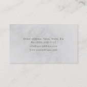 Finanzieller Berater mit einfacher, leicht grauer  Visitenkarte (Rückseite)