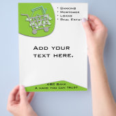 Finanzieller Flyer (Hand)