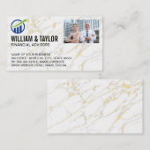 Finanzielles Logo | Geschäftsleute Visitenkarte (Vorne/Hinten)