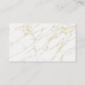 Finanzielles Logo | Goldmarmor Visitenkarte (Rückseite)