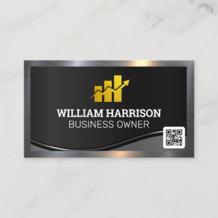 Finanzielles Logo QR Code Business Card Visitenkarte