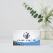 Finanzielles Logo Visitenkarte (Stehend Vorderseite)