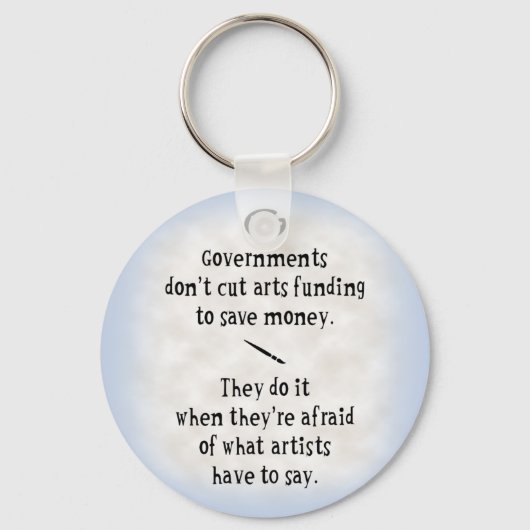 Finanzierung der Künste Schlüsselanhänger (Vorderseite)