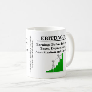 Finanzierung der neuen EBITDA-Betriebsrechnung Kaffeetasse