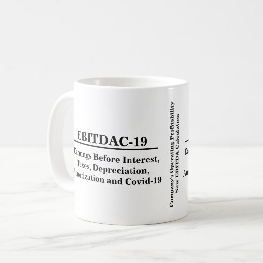 Finanzierung der neuen EBITDA-Betriebsrechnung Kaffeetasse (Vorderseite Links)