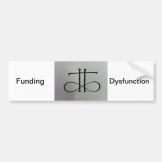 Finanzierungs-Funktionsstörungs-Autoaufkleber Autoaufkleber