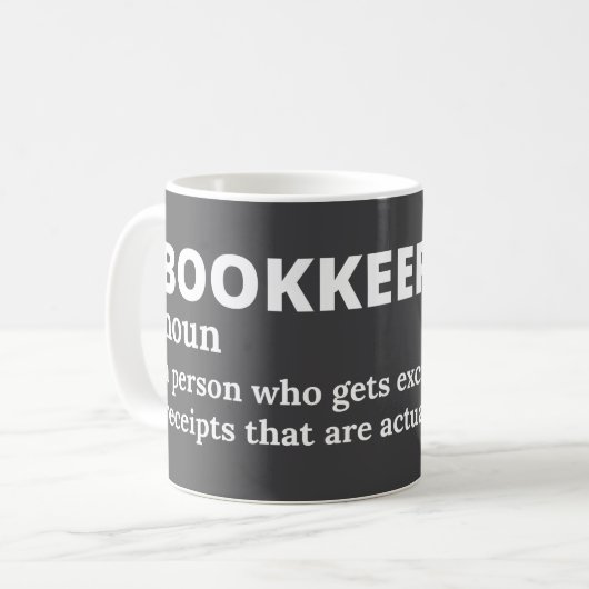 Finanzkoordinator Funny Definition Tasse (Vorderseite Links)