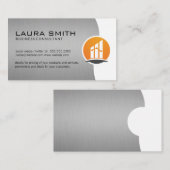 Finanzlogo | Unternehmen | Realtor Visitenkarte (Vorne/Hinten)